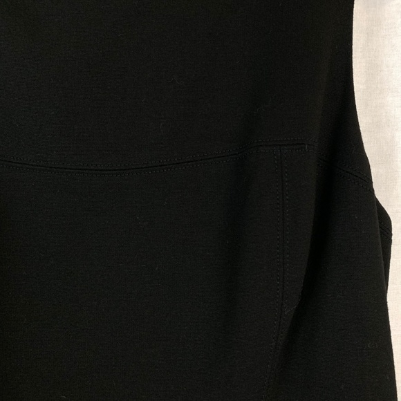 WHBM Black Ponte Drop Waist Shift Dress - Picture 6 of 8